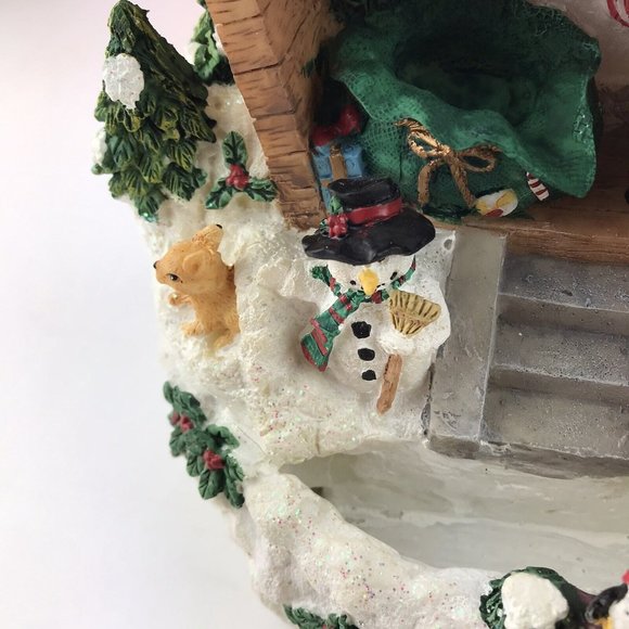 HERITAGE MINT HOLIDAY COLLECTION MUSICAL WATER FOUNTAIN SANTA WORKSHOP Vintage - Picture 4 of 12